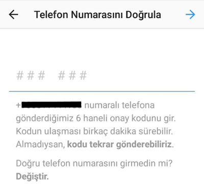 instagram telefon ekleme