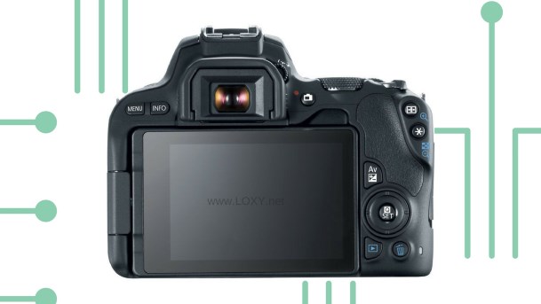 canon eos 200d arka görünüş canon eos 200d arka görünüş