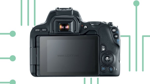 canon eos 200d arka görünüş