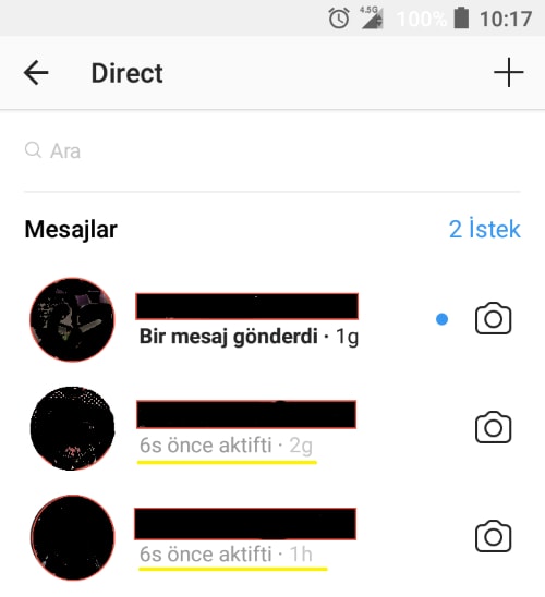 instagram son görülme kapatma