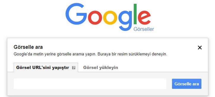 google görsellere resim yükleyerek arama yapılması